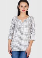 Vani White Printed Kurtis