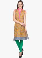 Vani Yellow Printed Kurtis