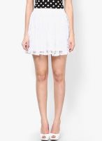 Vero Moda White Flared Skirt