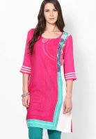 W Pink Printed Kurtis