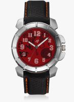 Yepme Red Faux Leather Analog Watch