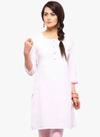 Yepme White Printed Kurtis