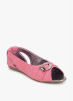 Z Collection Pink Peep Toes