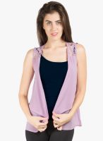 109F Purple Solid Shrug