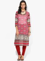 Aairah Pink Printed Kurti