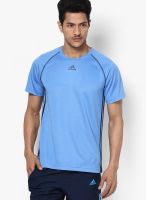 Adidas Blue Round Neck T-Shirt