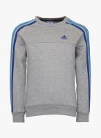 Adidas Yb Ess3S C Grey Sweatshirt