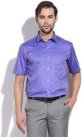 Arrow Men's Solid Casual Purple Shirt