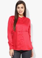 Arrow Woman Red Solid Shirt
