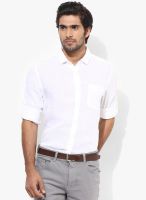 Bossini White Regular Fit Casual Shirt