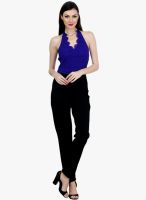 Faballey Blue Solid Jumpsuit