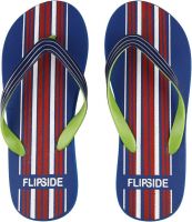 Flipside Stripes Blue Flip Flops