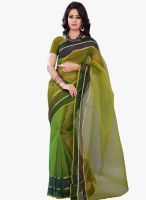 Florence Green Solid Saree