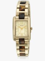 Fossil Es3330-C Two Tone/Golden Analog Watch