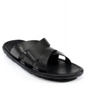 Franco Leone Black Slippers