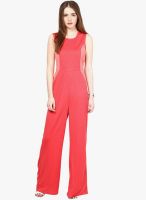 Harpa Red Solid Jumpsuit