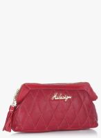 Hidesign Gaia 02-Fuschia Leather Clutch