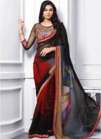 Hypnotex Black Embroidered Saree