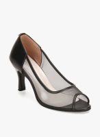 J Collection Black Peep Toes