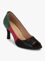 J Collection Black Peep Toes