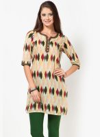 Jaipur Kurti Cream Printed Kurtis