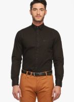 Jogur Black Slim Fit Casual Shirt