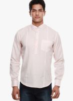 Jogur Solid Pink Casual Shirt