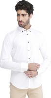 Karsci Men's Solid Formal, Party White Shirt