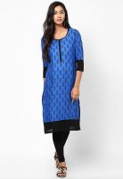 Kira Blue Printed Kurtas