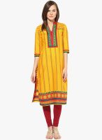 Kurti'S Yellow Printed Kurtis