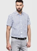 Lee Blue Check Slim Fit Casual Shirt