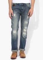 Lee Blue Washed Slim Fit Jeans (Powell)