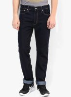 Levi's Blue Solid Slim Fit Jeans (513)