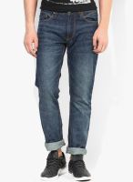 Locomotive Blue Mid Rise Slim Fit Jeans