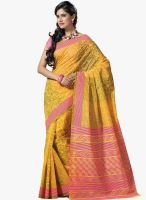 Lookslady Yellow Printed Saree