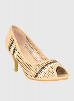 Lovely Chick Beige Peep Toes