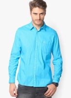 Parx Blue Casual Shirt