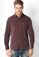 Parx Brown Casual Shirt