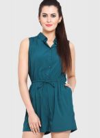 Pera Doce Green Solid Jumpsuit