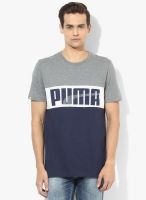 Puma Puma Game Logo Navy Blue Tee