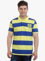 R&C Yellow Striped Polo T-Shirt