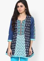 Rain & Rainbow Blue Printed Kurtas