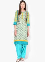 Rangmanch By Pantaloons Blue Printed Kurta