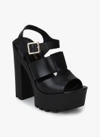 River Island Freddy Black Platforms