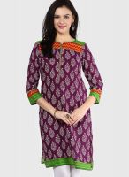 Riya Purple Printed Kurtis