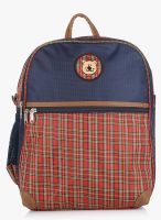 STAR GEAR 14 Inches Check Wonder Navy Blue Backpack