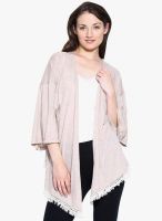 SbuyS Beige Solid Shrug