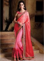 Shonaya Pink Embellished Saree