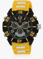 Swiss Design Swiss Design Analog & Digital Black Yellow Watch