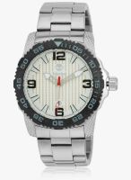 Timberland Tb13613jssb04mj Silver/Off White Analog Watch